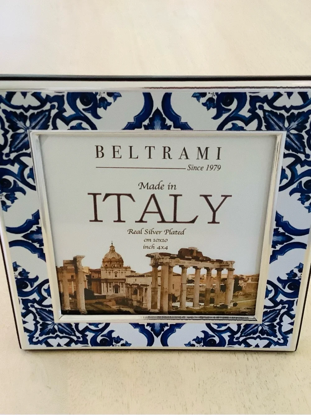 Beltrami Italian Tile Print Picture Frame